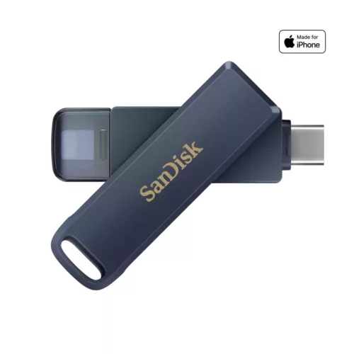 Sandisk 128GB Phone Drive for iPhone USB3.2 Type-C Metallic Sky