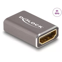DeLock HDMI Adapter female to female 8K 60 Hz Grey Metal