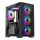 Keep Out XC-201 GLASS RGB Tempered Glass Black