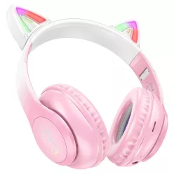 Hoco W42 Cat Bluetooth Headset Pink