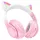 Hoco W42 Cat Bluetooth Headset Pink