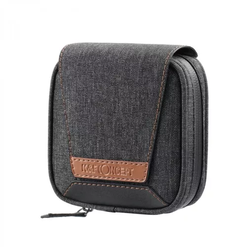 K&F Concept 4 zsebes kameralencse, szűrőtok, vízálló, ütésálló, porálló 37-95 mm-es szűrőkhöz