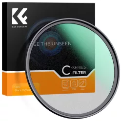   K&F Concept C Series Black Mist 1/2 lágyító szűrő, ultravékony többrétegű bevonat, 55mm