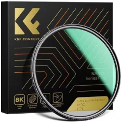   K&F Concept CPL cirkuláris polár szűrő, black mist 1/4, 82mm