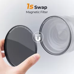   K&F Concept mágneses adapter + MCUV + CPL  + ND1000 szűrő, vízlepergető, karcálló, + tok, 82mm