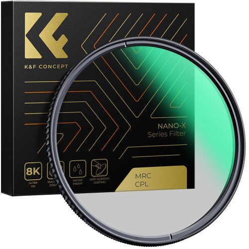 K&F Concept NANO-X series, B270, HD, CPL szűrő, vízlepergető, karcálló, 43mm