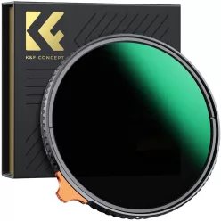   K&F Concept NANO-X Slim, HD, VARIO ND 2-400 változtatható szürkeszűrő, vízlepergető, karcálló, 49mm