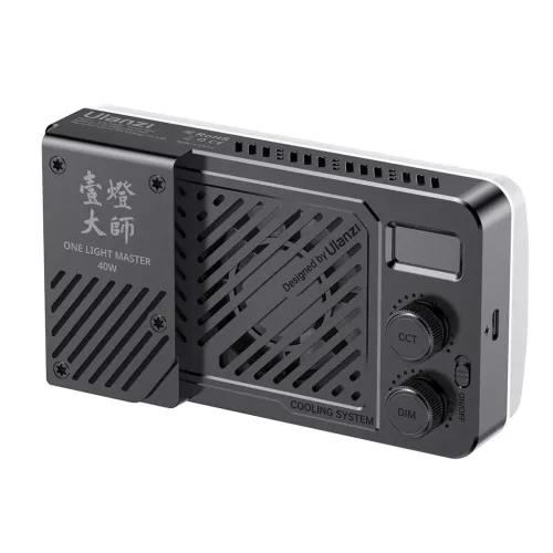 Ulanzi 40W bi-color led lámpa, 14000lux, 37Wh, 2700K-6500K, 95CRI, 8 effekt, hűtőventillátor