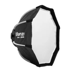   Ulanzi D540 40cm-es nyitható octagonal softbox méhsejtráccsal, Mini Bowens csatlakozás