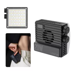   Ulanzi LE20 20W RGB fotó videó LED lámpa, 3200lux, CRI95, ventillátoros hűtés