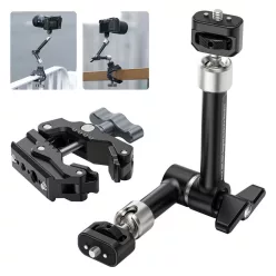   Ulanzi R011a super clamp, satu, rögzítőbilincs, HD01 10"-os magic arm