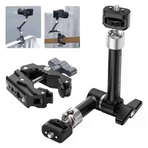 Ulanzi R011a super clamp, satu, rögzítőbilincs, HD01 10"-os magic arm