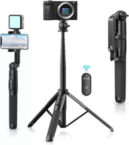 Ulanzi SK-03 szelfie állvány, monopod, bluetooth adapter, 30-160cm magasság
