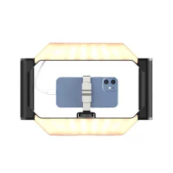   Ulanzi U-rig, LED keret, telefon tartóval, 3 vakupapucs, bluetooth kioldó, 2500k-9000K, 5000mAh