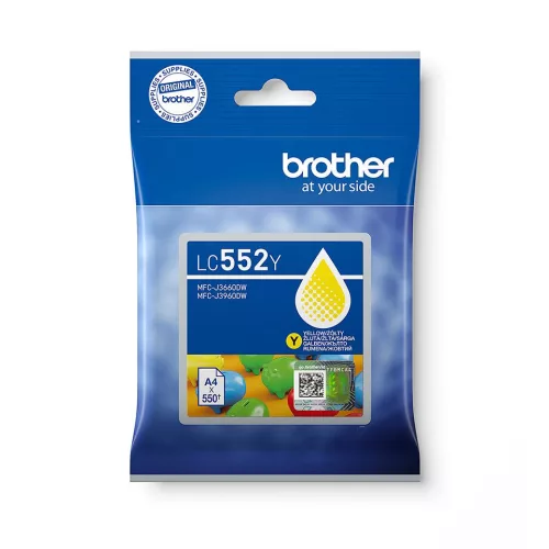 Brother LC552Y Yellow tintapatron