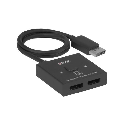 Club3D DisplayPort 2-in-1 Bi-directional Switch 8K