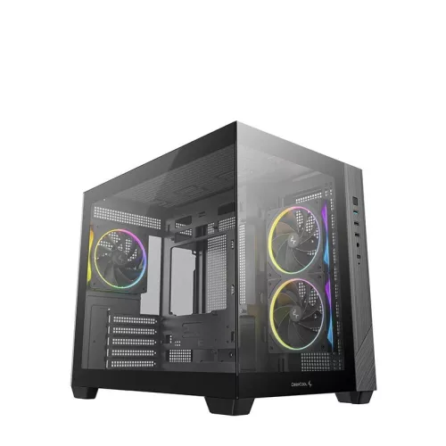 DeepCool CG330 3F Tempered Glass Black