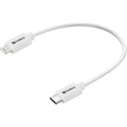 Sandberg USB-C PD to Lightning cable 0,2m White