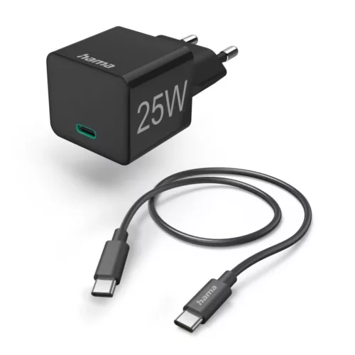 Hama USB Type-C Fast Charge adapter 1m Cable Black