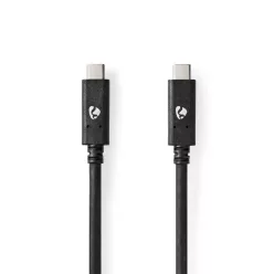 Nedis USB 3.2 Gen 2 USB-C Male to USB-C Cable 1m Black