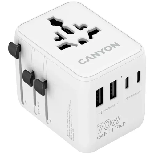 Canyon Universal Travel Adapter OnTour 70 White