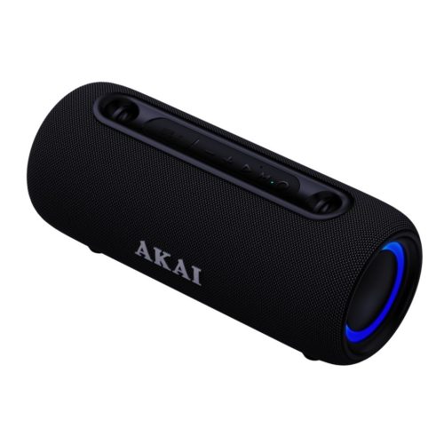 Akai 1.0 Waterproof Portable Bluetooth Speaker 15W Black