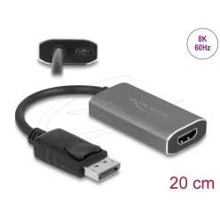 DeLock Active DisplayPort 1.4 to HDMI 8K adapter 0,2m Black