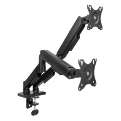   ACT AC8314 Gas Spring Dual Monitor Arm 17"-35" Black