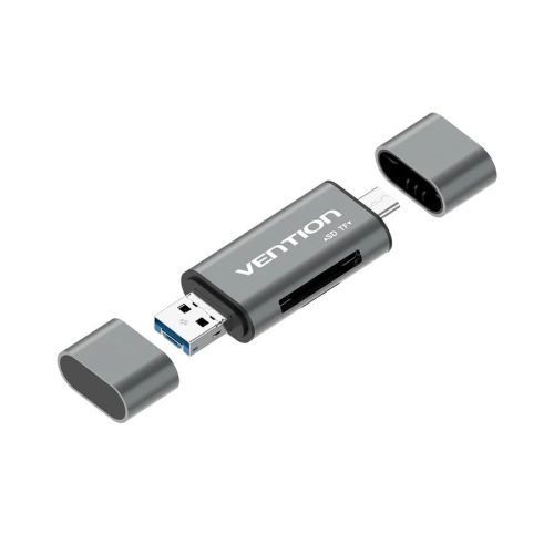 Vention USB3.0 Multi-function Card Reader Grey