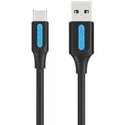 Vention USB-A 2.0/M to USB-C/M cable 0,25m Black