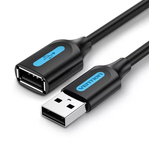 Vention USB 2.0 A Male to A Female Extension Cable 1m Black