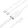 Vention USB 2.0 C to 2xUSB C Cable 1,5m White