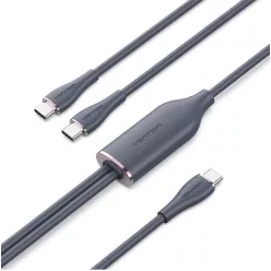 Vention USB 2.0 C to 2xUSB C Cable 1,5m Black