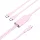 Vention USB 2.0 C to 2xUSB C Cable 1,5m Pink