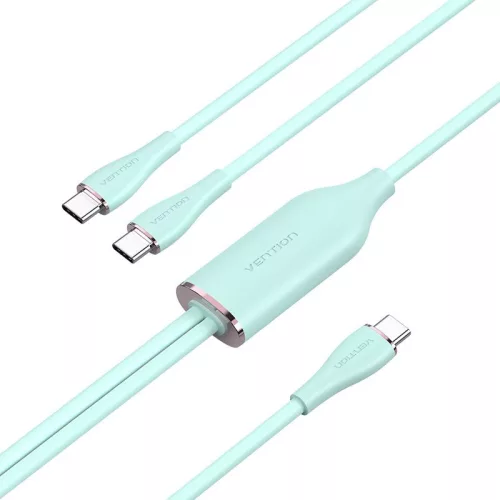 Vention USB 2.0 C to 2xUSB C Cable 1,5m Green
