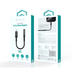 Devia ST111172 iPure Series Lightning to 3,5mm Adapter Black