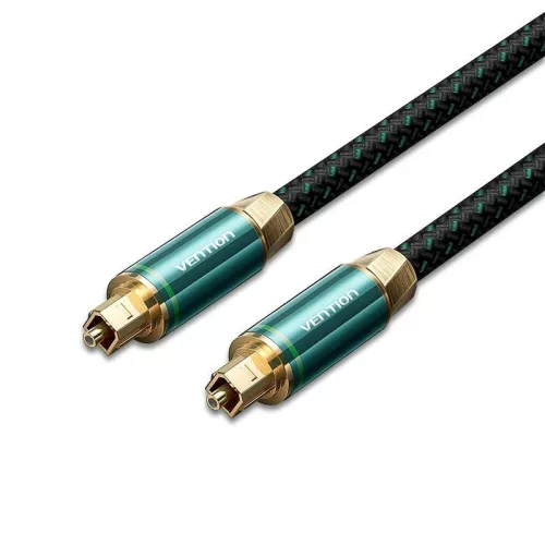 Vention Toslink optical audio cable braided 1,5m Green Copper