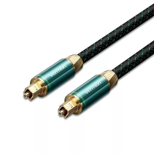Vention Toslink optical audio cable braided 5m Green Copper