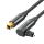 Vention Toslink optical audio cable braided 5m Black