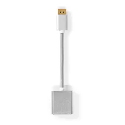  Nedis DisplayPort Male - DVI-D 24+1-Pin Female Gold Plated 0,20m Silver