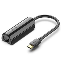 Vention USB-C to Gigabit Ethernet Adapter Black