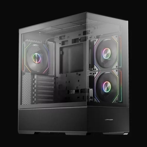 LC Power Gaming 812B Onyx Vision Tempered Glass Black