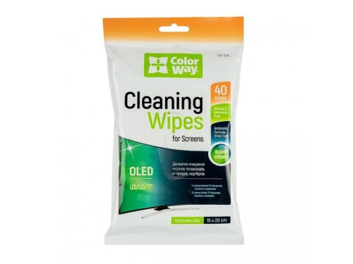 ColorWay CW-1074 LCD and TFT Cleaning Wipes 40pcs