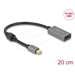   DeLock Active mini DisplayPort 1.4 to HDMI Adapter 4K 60 Hz Black