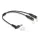 DeLock Audio Splitter stereo jack male 3.5 mm to 2 x stereo jack female 3.5 mm 4 pin angled Black