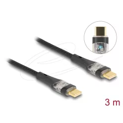 DeLock USB 2.0 USB Type-C male to male cable 3m Black