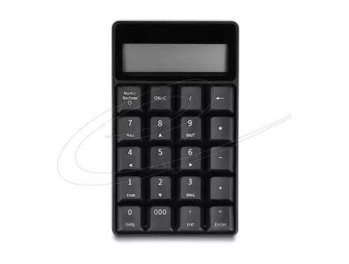 DeLock 2in1 Wireless Numeric Keypad Black