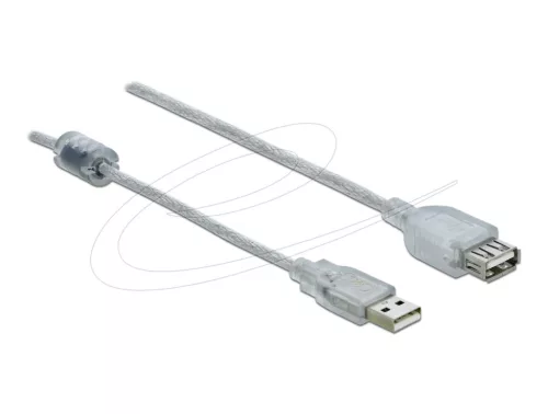 DeLock Extension cable USB 2.0 Type-A male to USB 2.0 Type-A female 3m Transparent