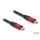 DeLock USB 2.0 Cable USB Type-C male to male 2m Red Metal