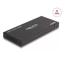 DeLock HDMI to 4xHDMI male/male adapter Black